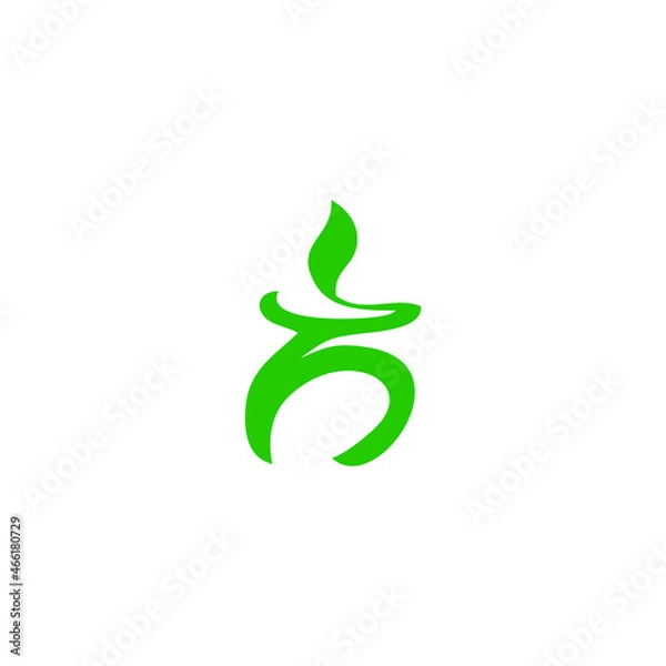 Obraz abstract green leaf