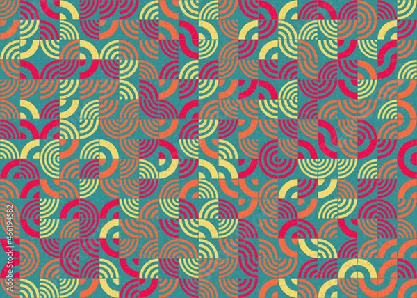 Obraz Abstract Geometric Pattern generative computational art illustration