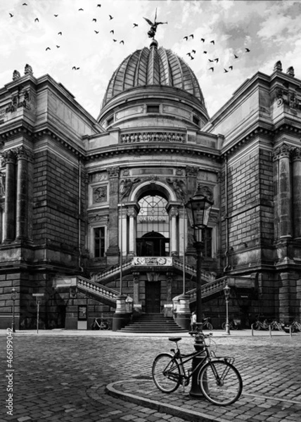 Obraz Dresden (schwarz/weiß)