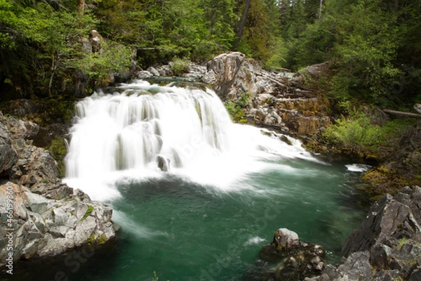 Obraz waterfall in the mountains