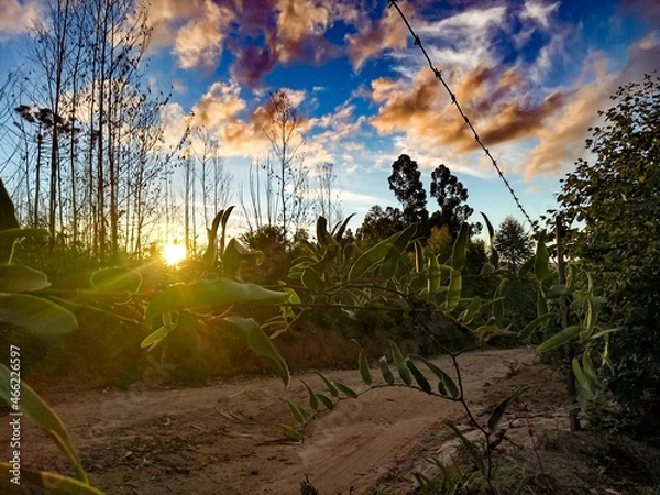 Obraz sunset in the mountains