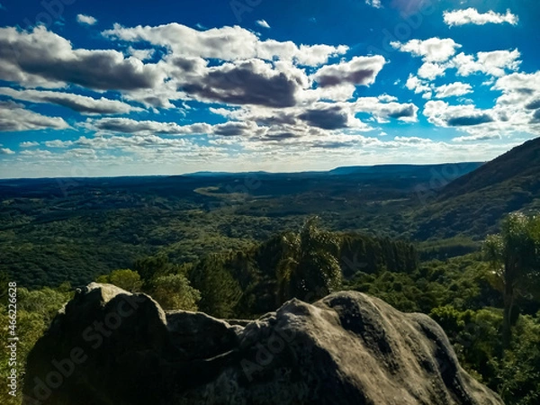 Obraz mountains and clouds