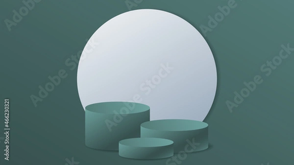 Obraz Vector background 3d podium minimal style. Backdrop for presentation product.