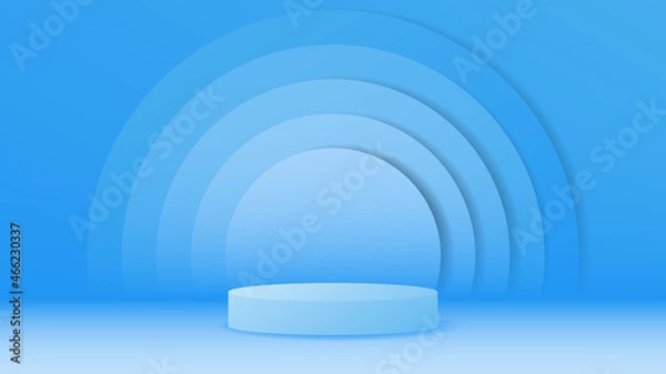 Obraz Vector background 3d podium minimal style. Backdrop for presentation product.