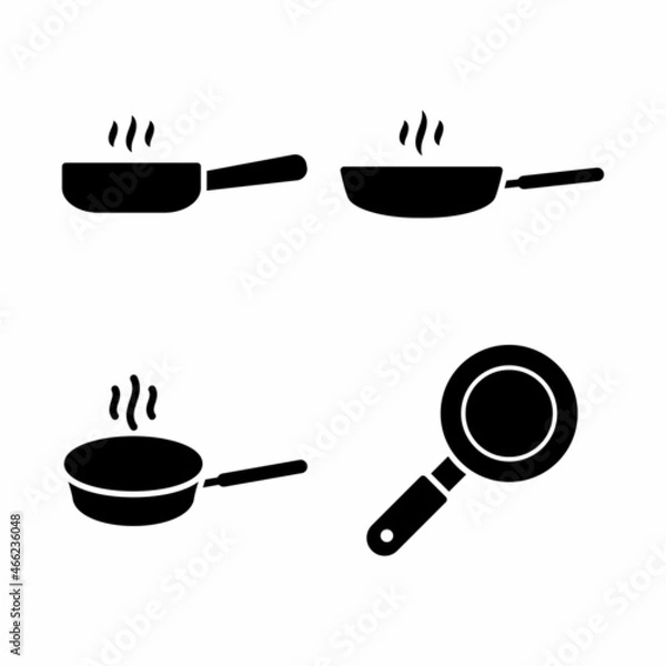 Obraz Frying Pan Icon Design Vector Template Illustration