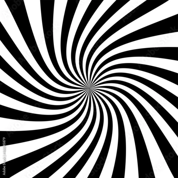 Obraz black and white sunburst comic background