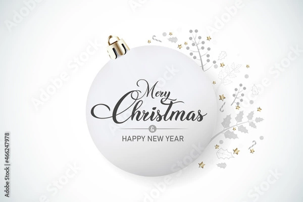 Obraz Mery Christmas & New Year on bable