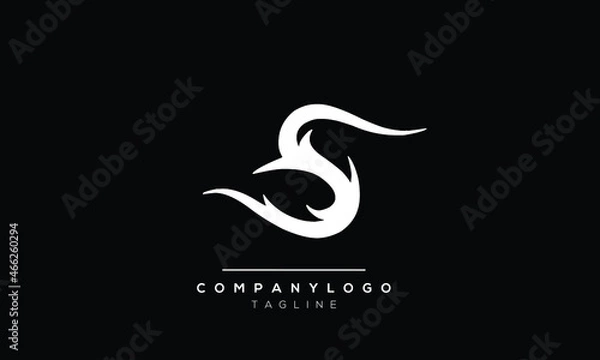Obraz Abstract Letter Initial S Vector Logo Design Template
