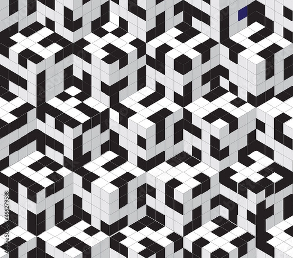 Fototapeta Abstract seamless cubes background