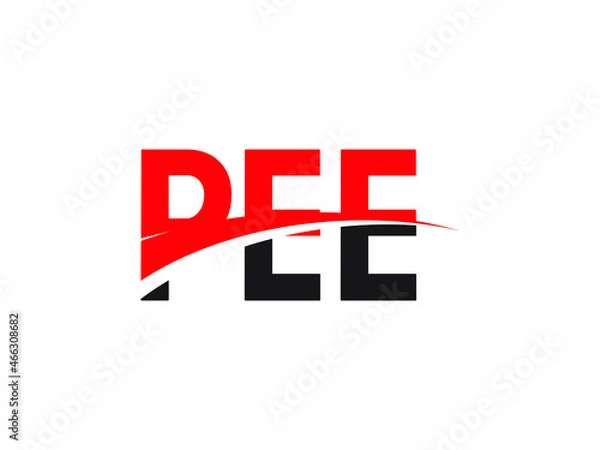 Obraz PEE Letter Initial Logo Design Vector Illustration