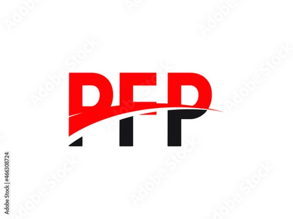 Obraz PFP Letter Initial Logo Design Vector Illustration