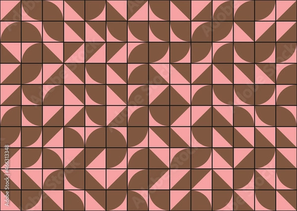 Fototapeta Abstract Geometric Pattern generative computational art illustration