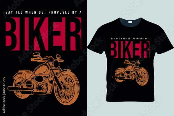 Fototapeta Biker typography stud t-shirt design