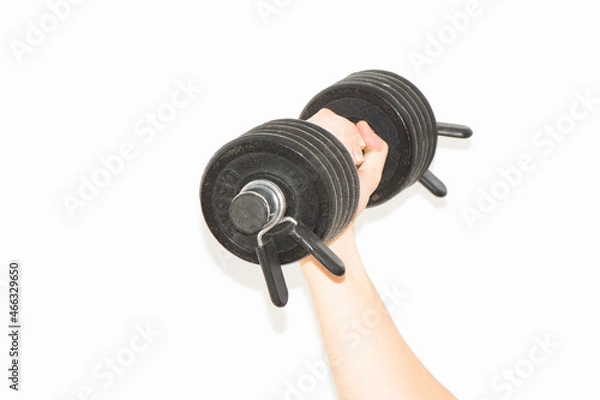 Obraz Arm lifting a dumbbell