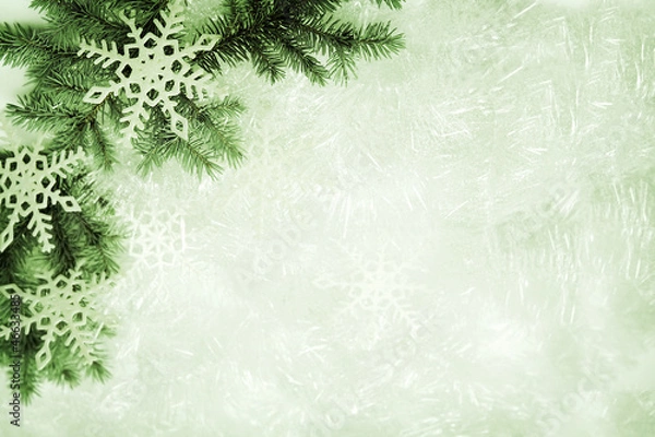 Obraz Green christmas background