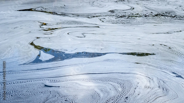 Obraz In Chapada Diamantina, the rivers form these amazing foam patterns on the surface. Shot with Sony a7iii