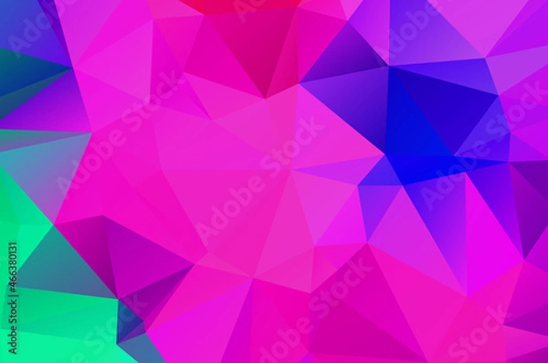 Fototapeta Colorful purple vivid polygonal triangular background pattern