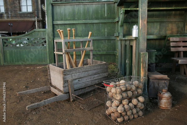 Obraz １９５０年代野球場、撮影セット