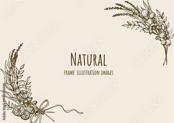 Obraz ドライフラワーフレーム