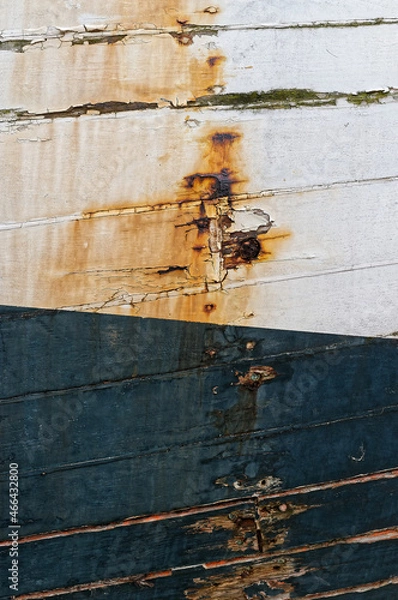 Fototapeta gros plan sur une coque de bateau