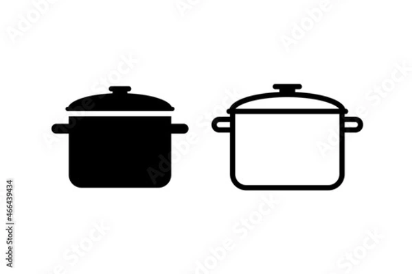 Obraz cooking pot icon vector for websites