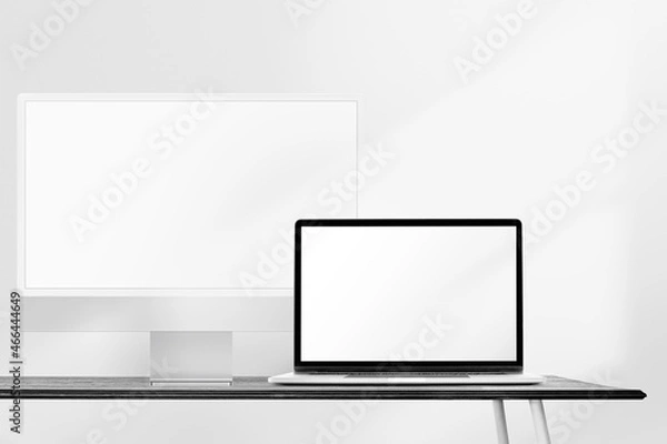 Fototapeta Blank computer screens