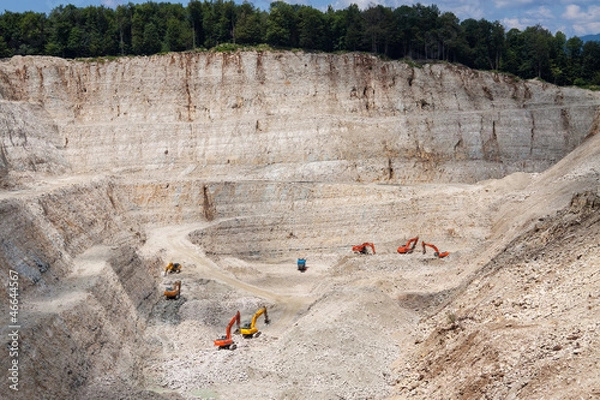 Obraz Stone quarry with excavate