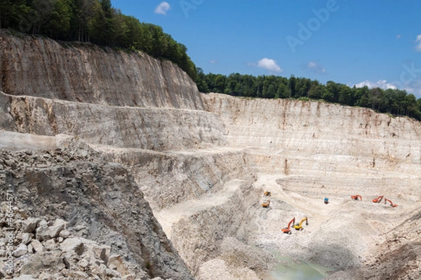 Obraz Stone quarry with excavate