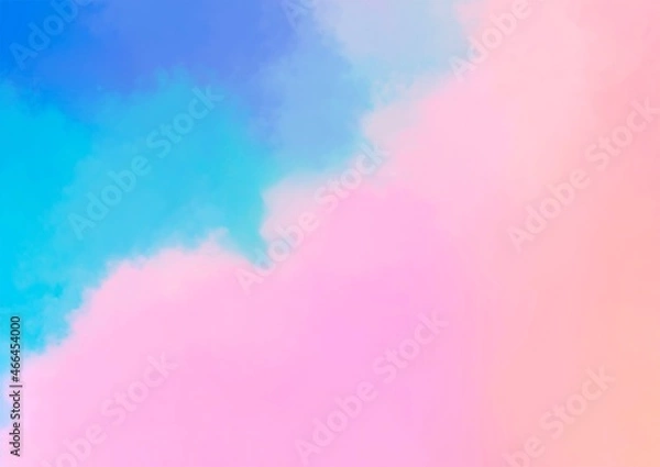 Fototapeta 幻想的な水彩の水色テクスチャ背景
