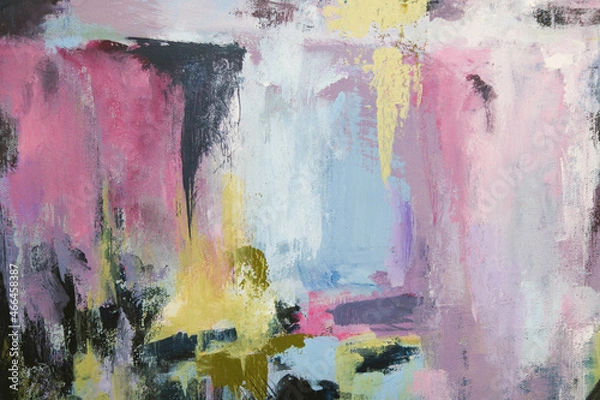 Obraz Abstract painting.  Background design of acrylic painting , rich texture.  Modern art oil painting.  Hand drawn brush stroke. Abstract contemporary art for background.