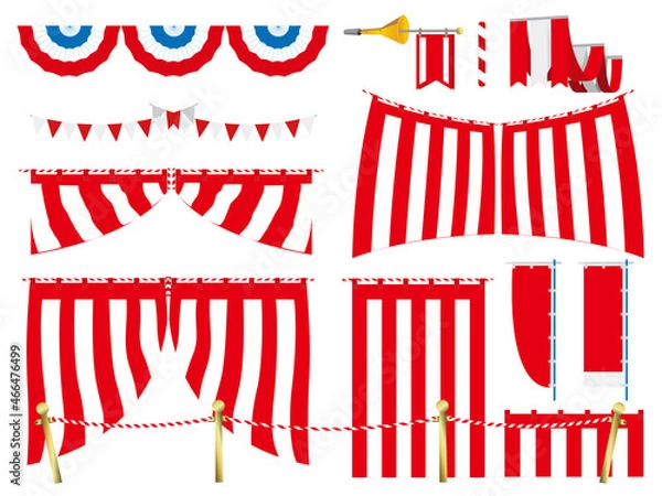 Obraz 紅白お祝い演出素材