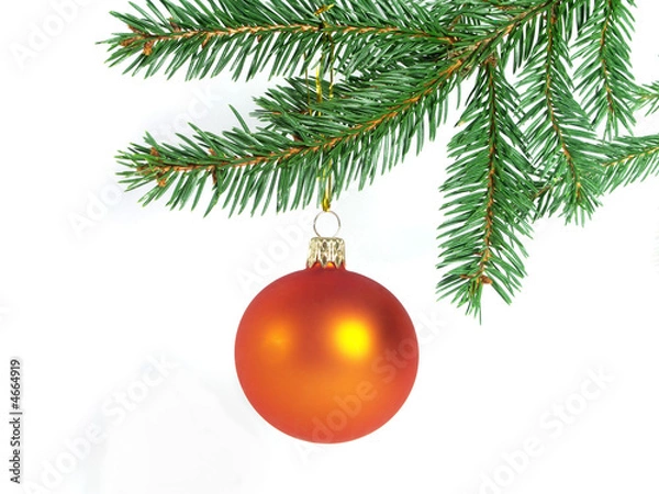 Obraz Orange christmas ball
