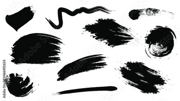 Obraz Grunge brush backgrounds set