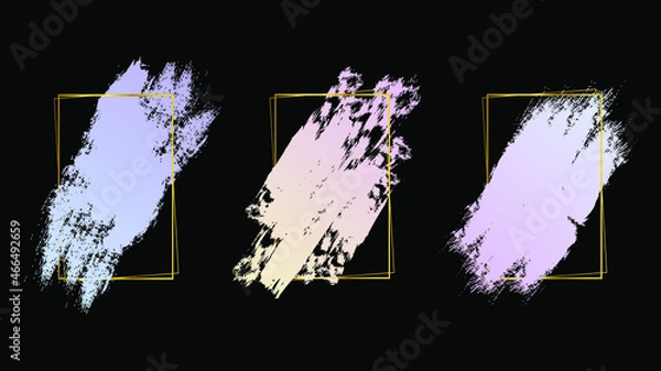 Obraz Grunge brush black backgrounds