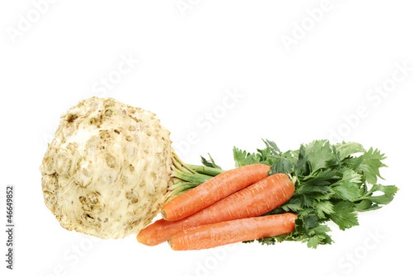 Fototapeta Seler i Marchew