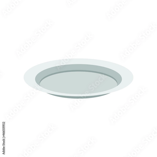 Obraz Flat Dish Plate Kitchen Vector Design Illustration