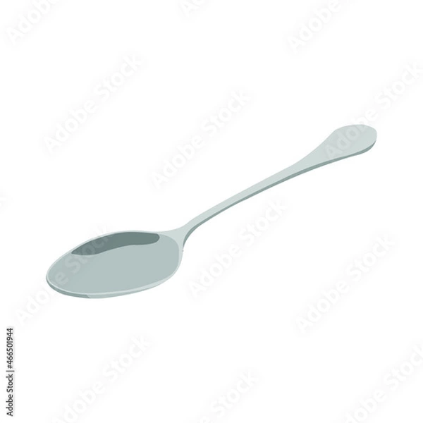 Obraz Flat Spoon Metal Kitchen Tool Vector Design Illustration