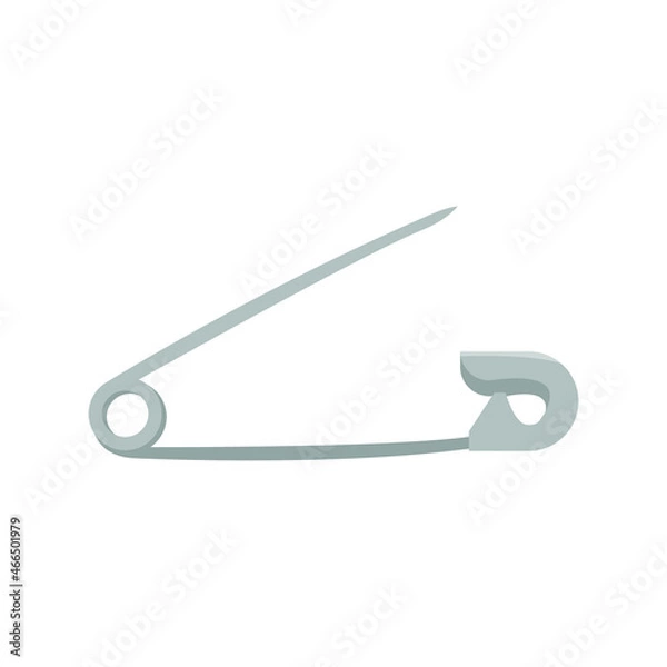 Obraz Flat Pin Safety Sewing Vector Design Illustration