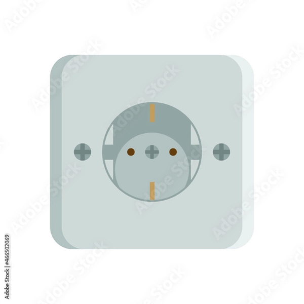 Obraz Flat Electricity Switch Socket Tool Vector Design Illustration
