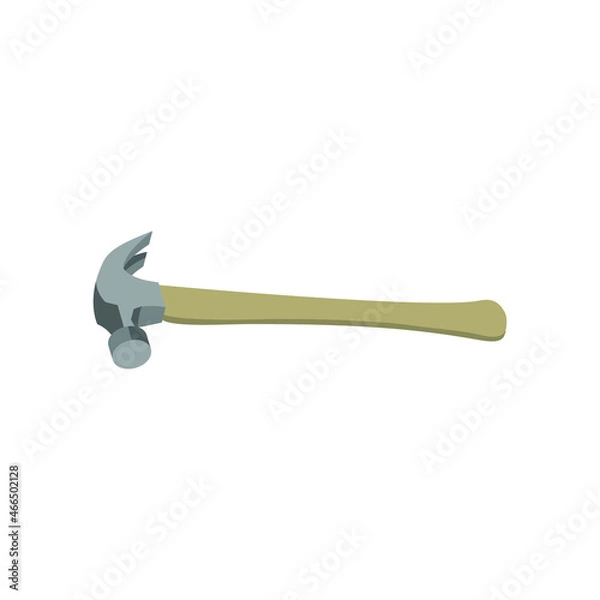 Fototapeta Flat Hammer Construction Tool Vector Design Illustration