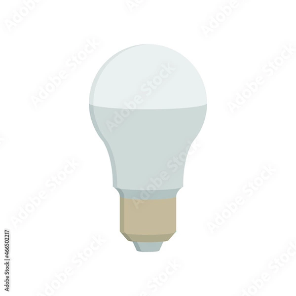 Fototapeta Flat Bulb Light Lamp Vector Design Illustration