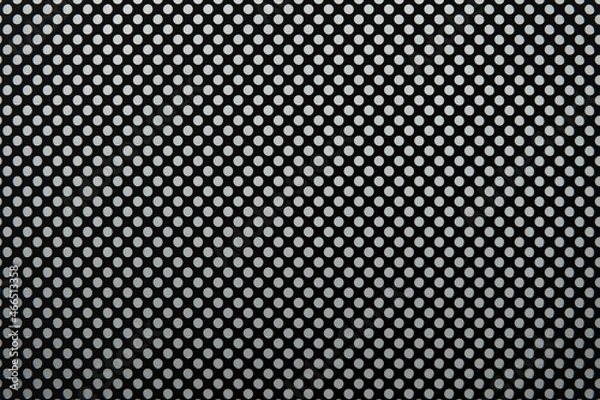 Obraz 白い穴の空いたパンチングボード