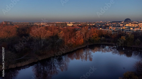 Obraz sunset over the river