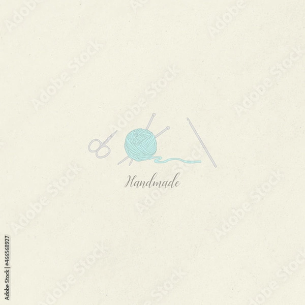 Obraz Illustration with objects to make objects by hand