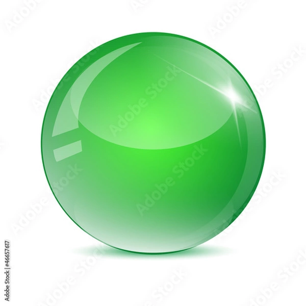 Obraz Sfera verde metallizzato