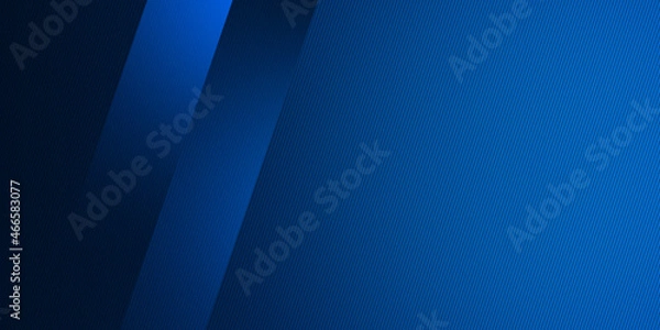 Obraz Abstract blue geometric diagonal overlay layer background