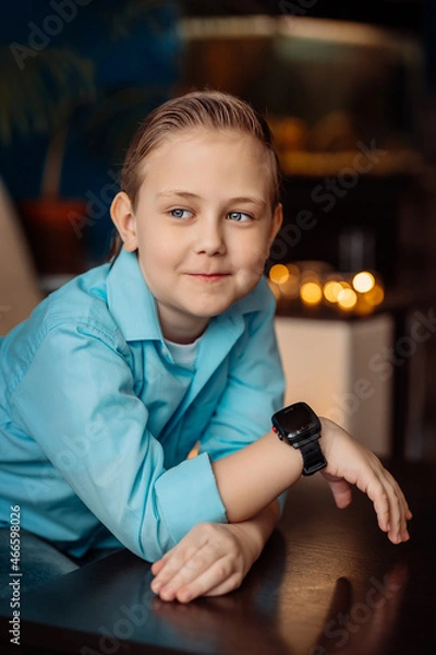 Fototapeta portrait of a smiling boy
