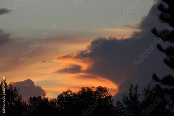 Obraz sunset in the mountains