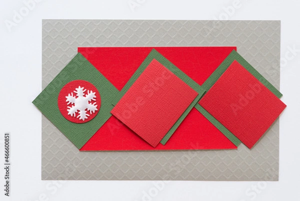 Fototapeta pattern christmas snowflake on paper