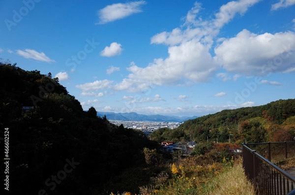 Fototapeta landscape with clouds